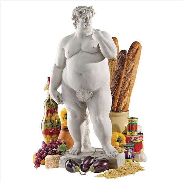 David funny statue Fat Humorous Garden Sculpture Replica Inspired